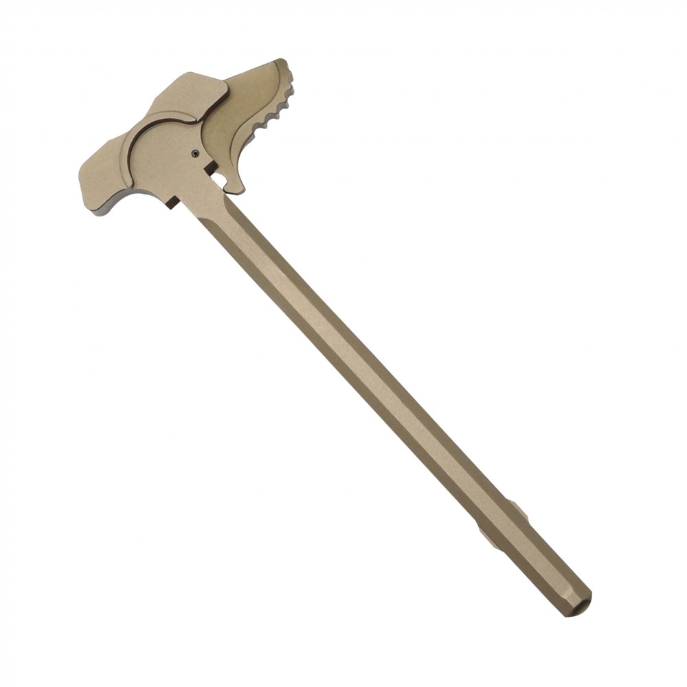 AR-15 Tactical "BAT" Style Charging Handle w/ Oversized Latch Non-Slip - Tan